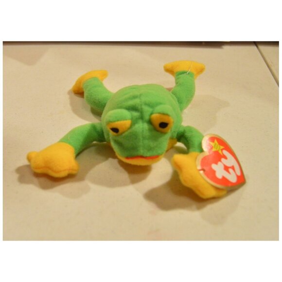 TY Teenie Beanie Baby Smoochy The Frog 6" NWT 1997 - Picture 1 of 3